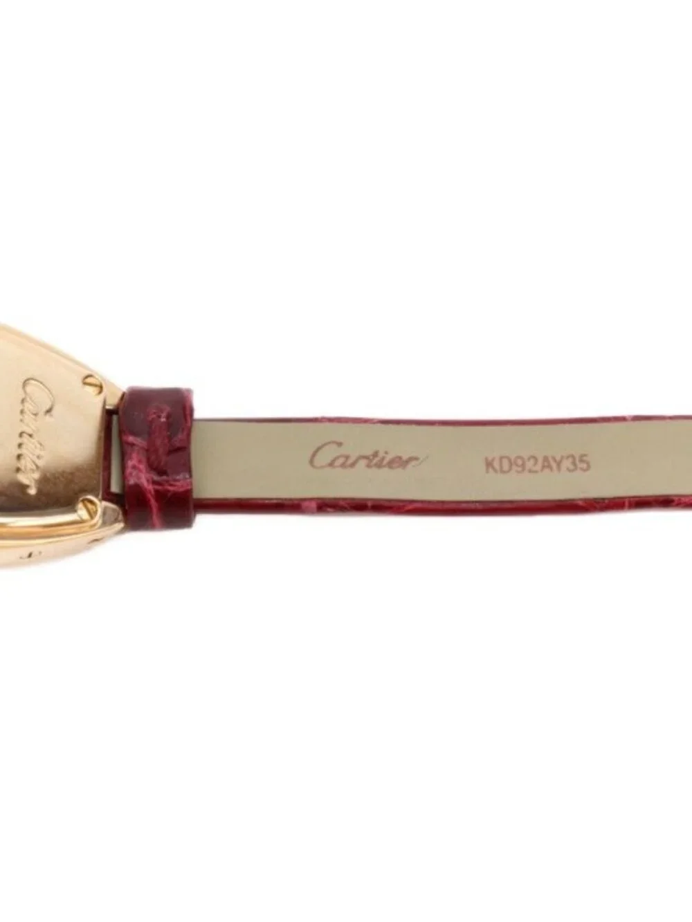 Cartier Lanier Mini Tonneau 18k PG Quartz Watch